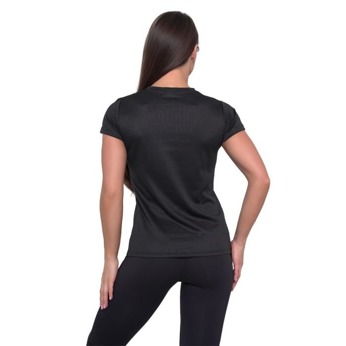 Ženska majica Mesh Essence Black - GymBeam XL