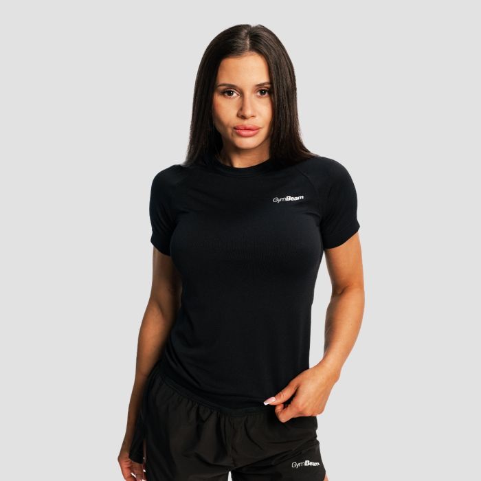 Ženska majica Pulse X Running Black - GymBeam XL