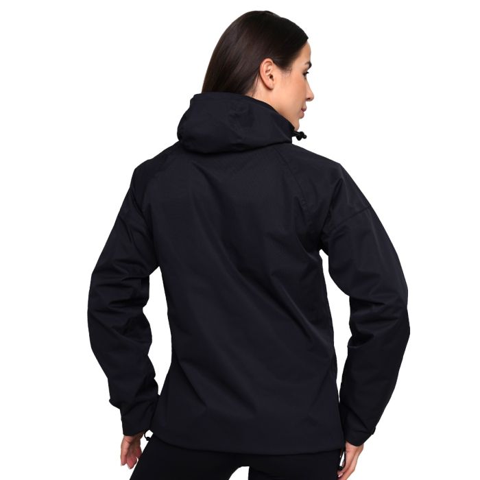 Ženska jakna za kišu Smock Black - GymBeam XL