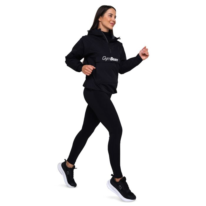 Ženska jakna za kišu Smock Black - GymBeam XL