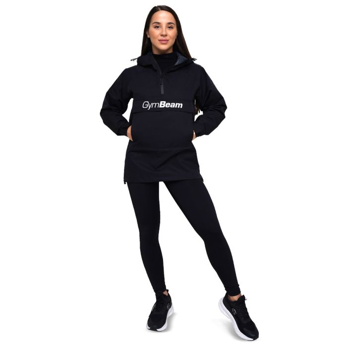 Ženska jakna za kišu Smock Black - GymBeam XL