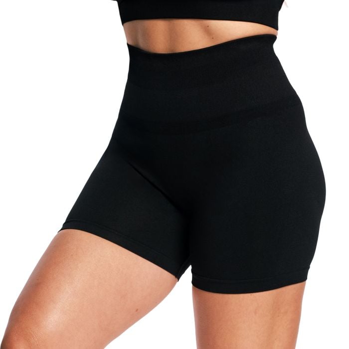 Ženske kratke hlače Sculpt Seamless Black - GymBeam S