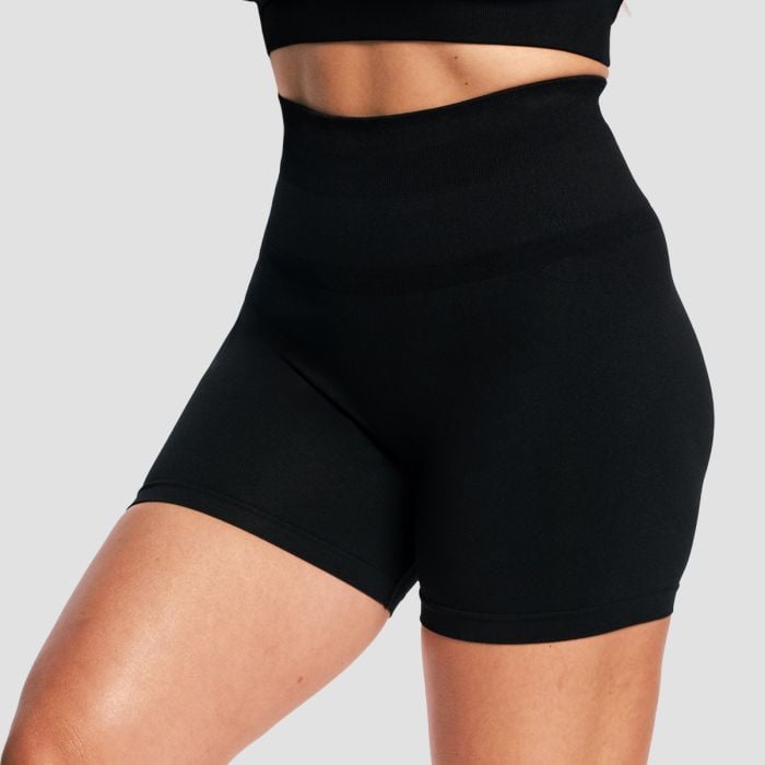 Ženske kratke hlače Sculpt Seamless Black - GymBeam S