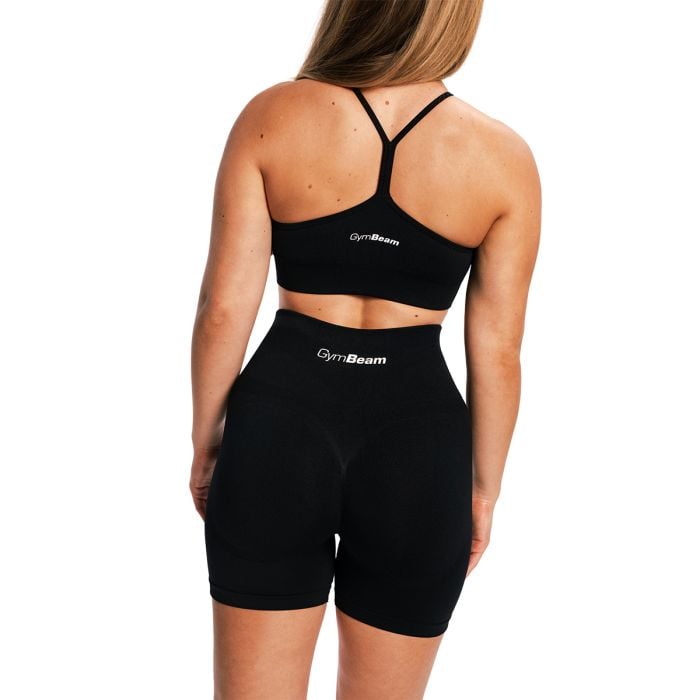 Ženske kratke hlače Sculpt Seamless Black - GymBeam S
