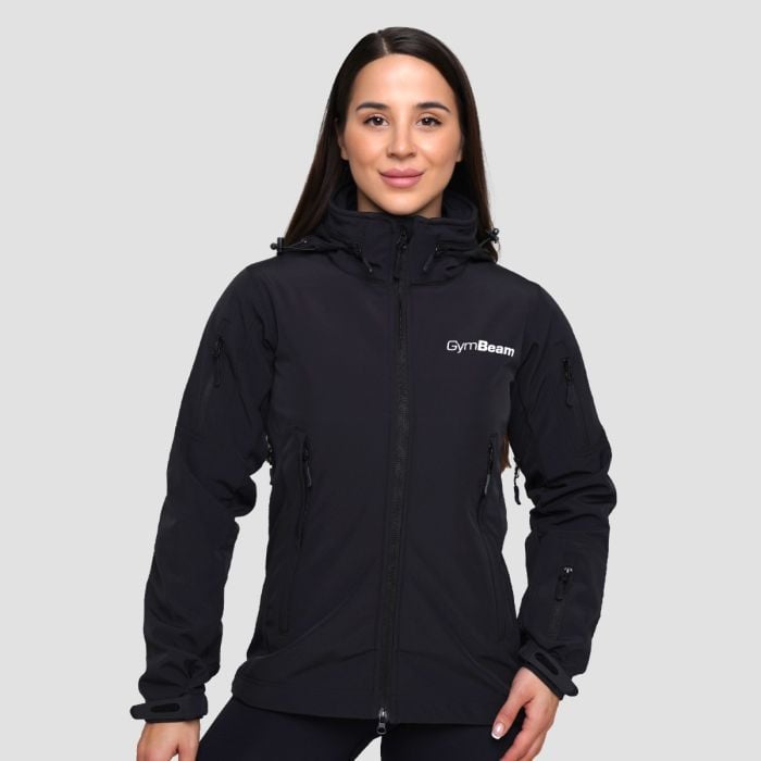 Ženska softshell jakna Black - GymBeam L