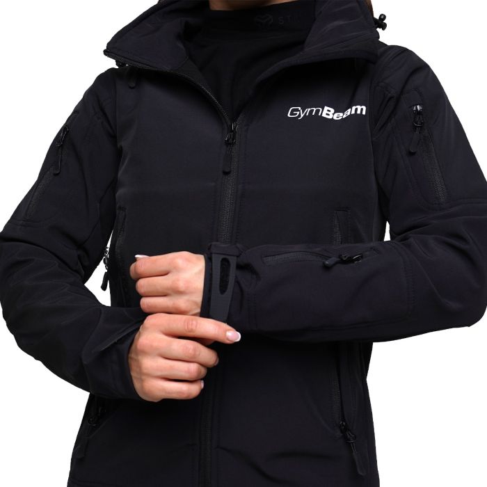 Ženska softshell jakna Black - GymBeam L