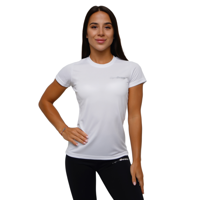 Ženska Majica TRN White - GymBeam XXL - white + silver logo