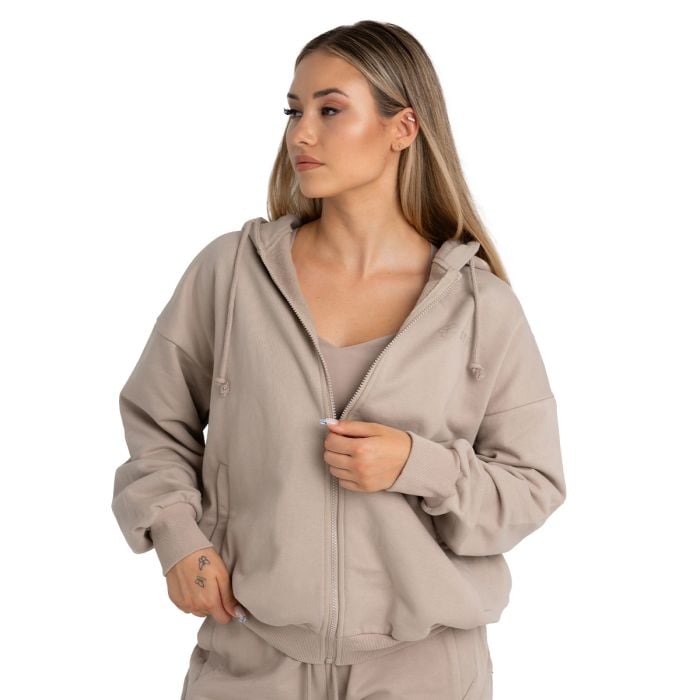 Ženska dukserica Zip Up Taupe - STRIX L