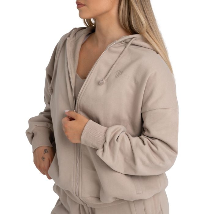 Ženska dukserica Zip Up Taupe - STRIX L