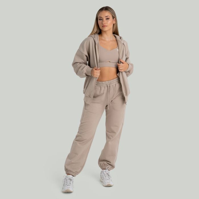 Ženska dukserica Zip Up Taupe - STRIX L