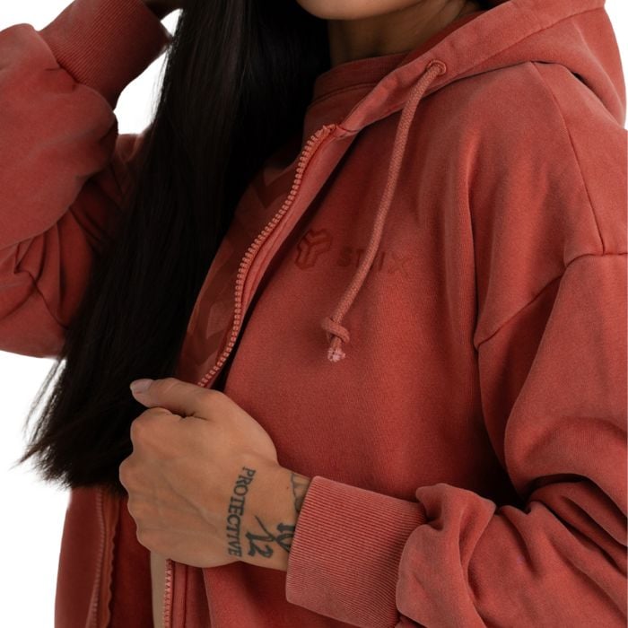 Ženska dukserica Zip Up Washed Terra - STRIX L