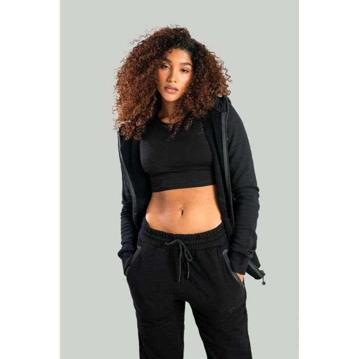 Ženski CropTop Essential Black - STRIX L