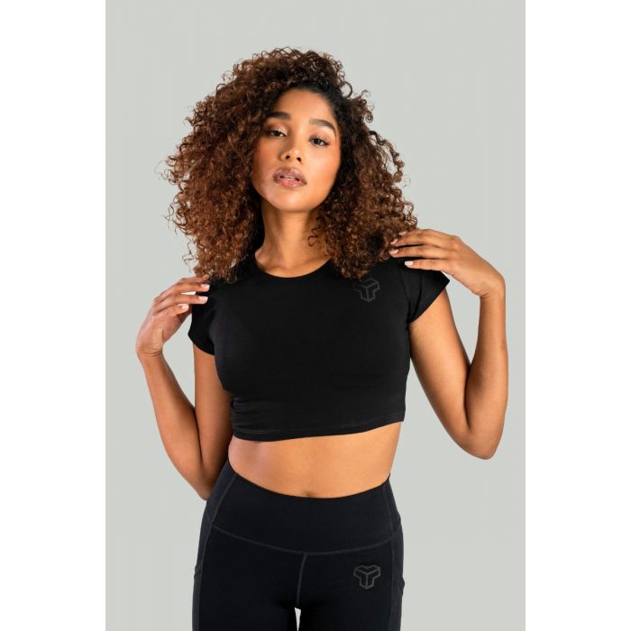 Ženski CropTop Essential Black - STRIX L