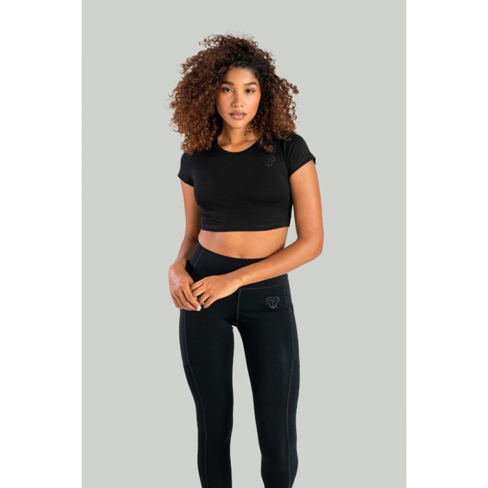 Ženski CropTop Essential Black - STRIX L