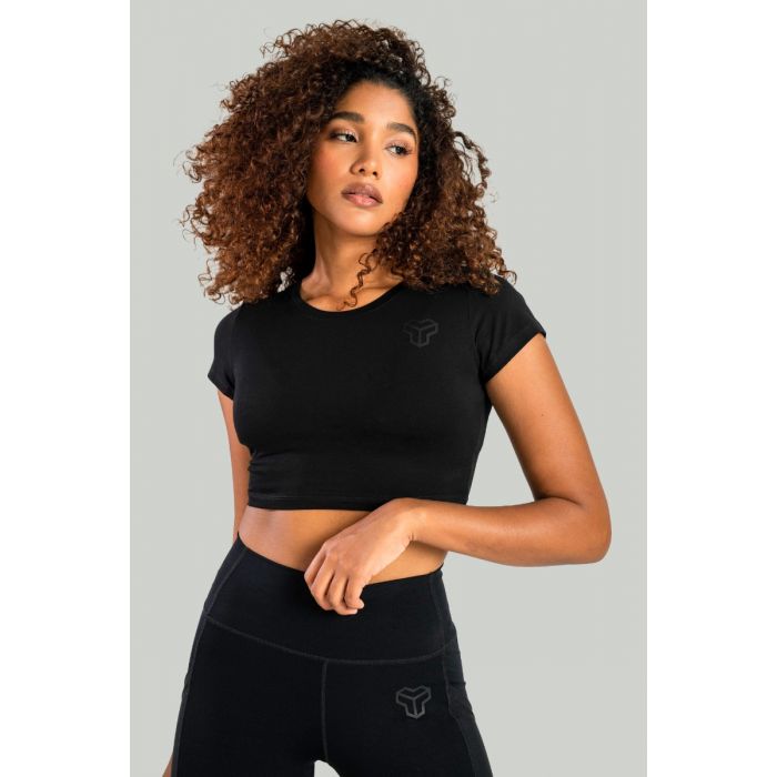 Ženski CropTop Essential Black - STRIX L