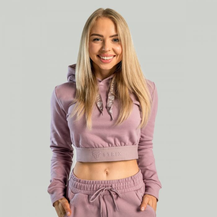 Ženska dukserica Essential Cropped Mauve – STRIX L