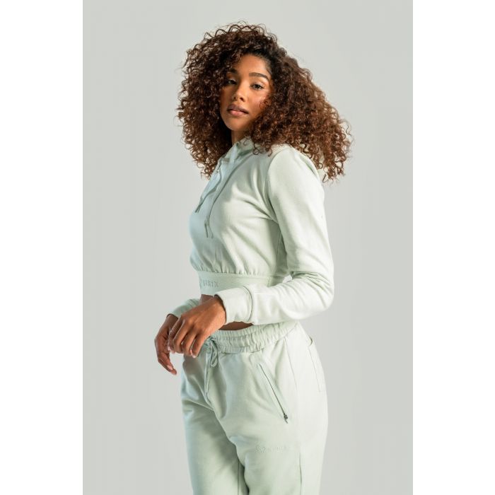 Ženska dukserica Essential Cropped Moon Grey – STRIX S