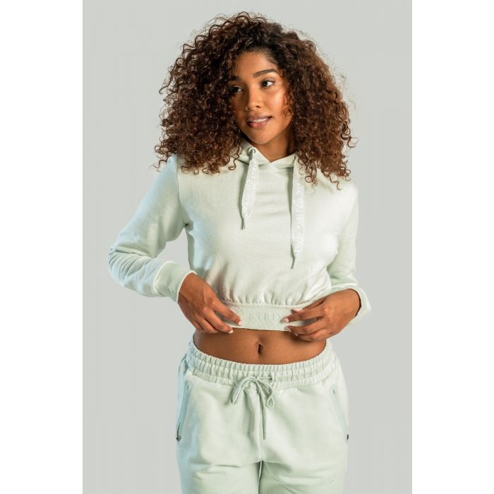 Ženska dukserica Essential Cropped Moon Grey – STRIX S