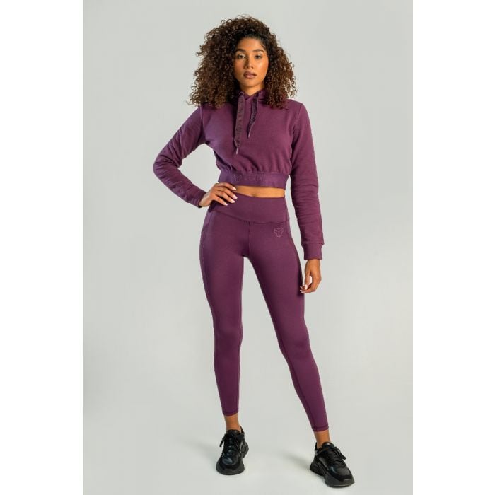 Ženska dukserica Essential Cropped Plum – STRIX S