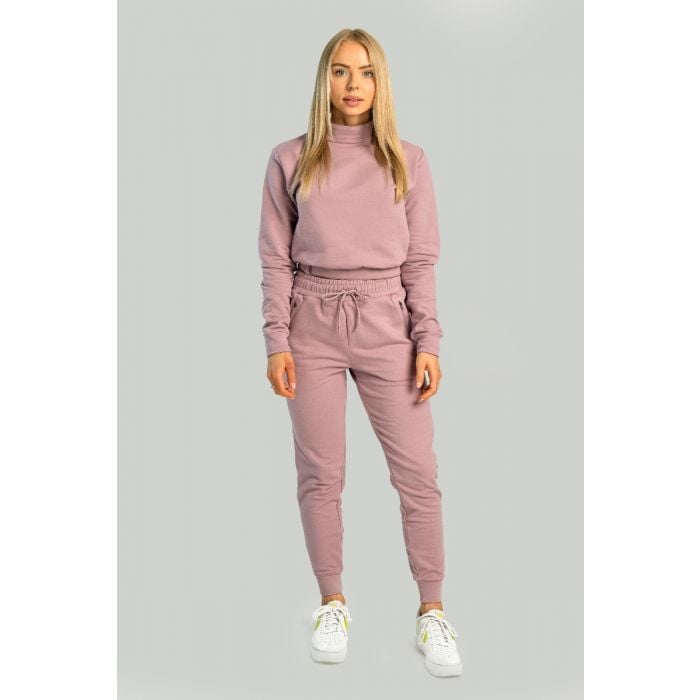 Ženska majica dugih rukava Essential High Neck Mauve - STRIX S