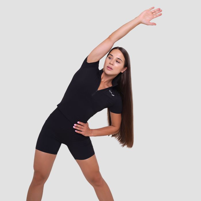 Ženska majica Ignite Cropped Black - GymBeam L