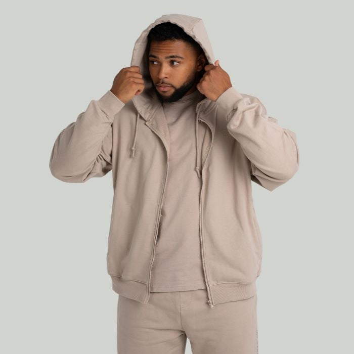 Muška dukserica Zip Up Taupe - STRIX XL