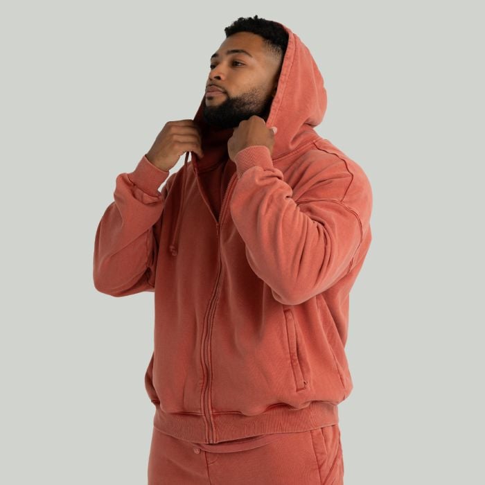 Muška dukserica Zip Up Washed Terra - STRIX XL