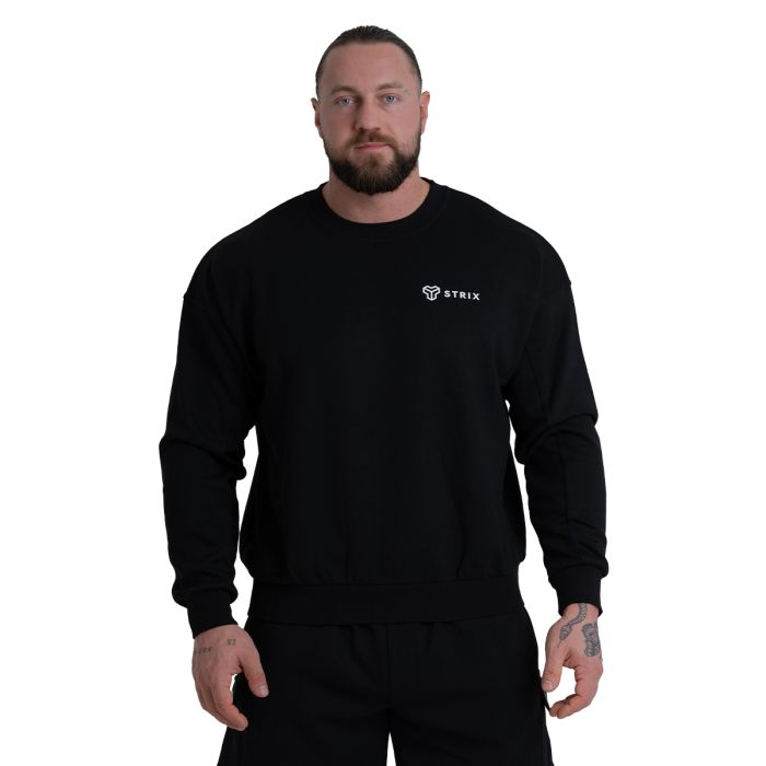 Dukserica ZOA Relaxed Black - STRIX XXL