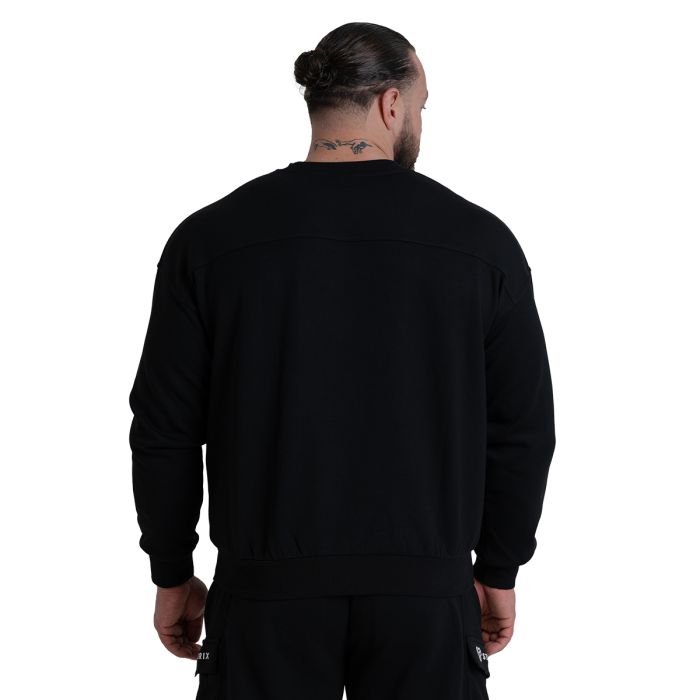 Dukserica ZOA Relaxed Black - STRIX XXL