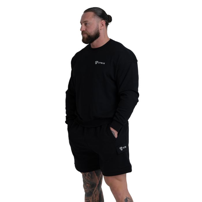 Dukserica ZOA Relaxed Black - STRIX XXL