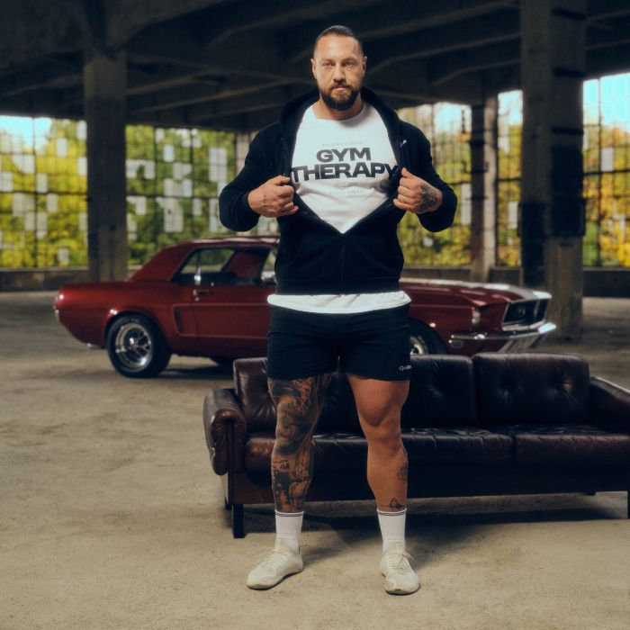 Muška dukserica Zone Zip Up Black - GymBeam M