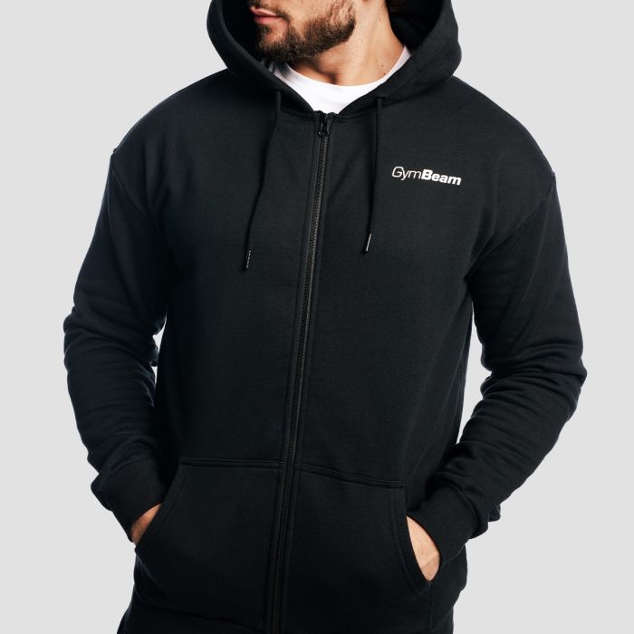 Muška dukserica Zone Zip Up Black - GymBeam M