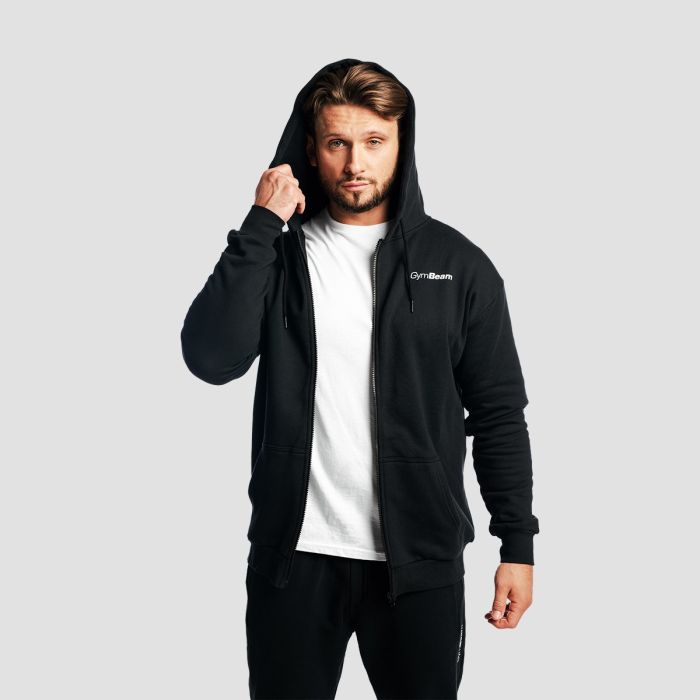 Muška dukserica Zone Zip Up Black - GymBeam M