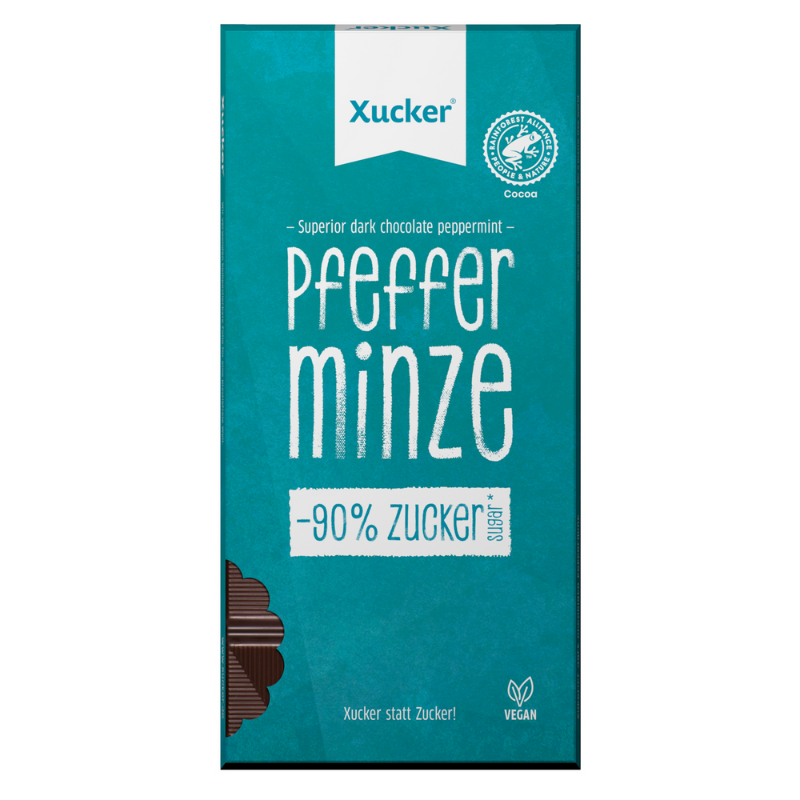 Veganska tamna čokolada s mentom - Xucker