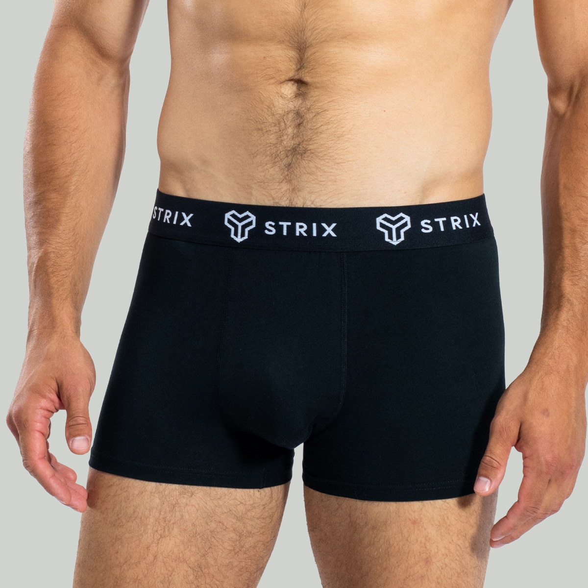 Muške bokserice Essential Trunks 2 Pack Black - STRIX