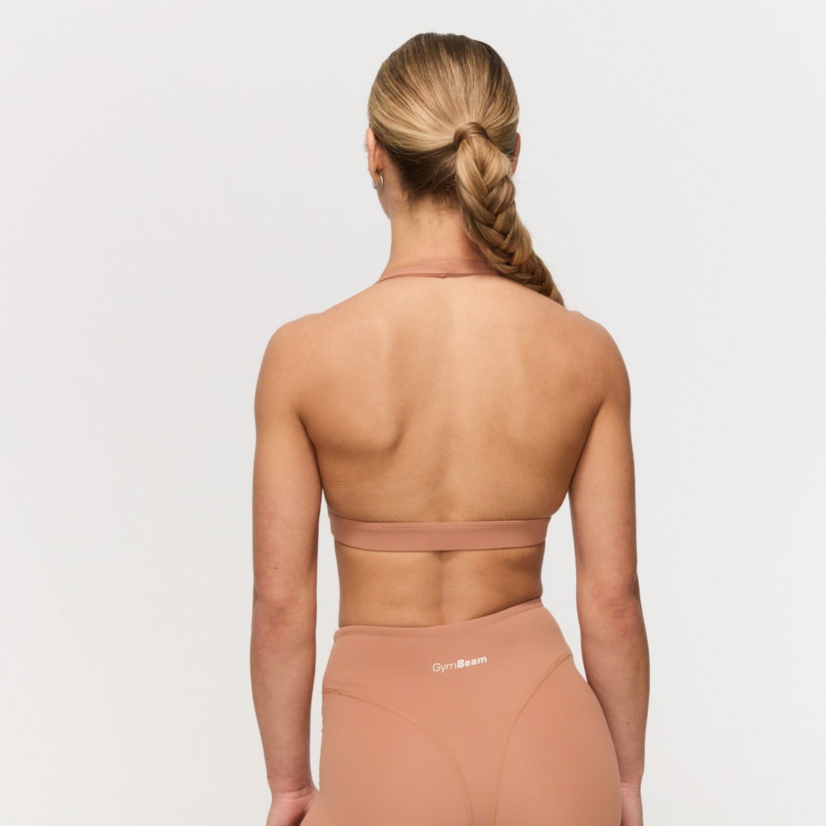 Sportski grudnjak Fierce Halter Caramel – GymBeam