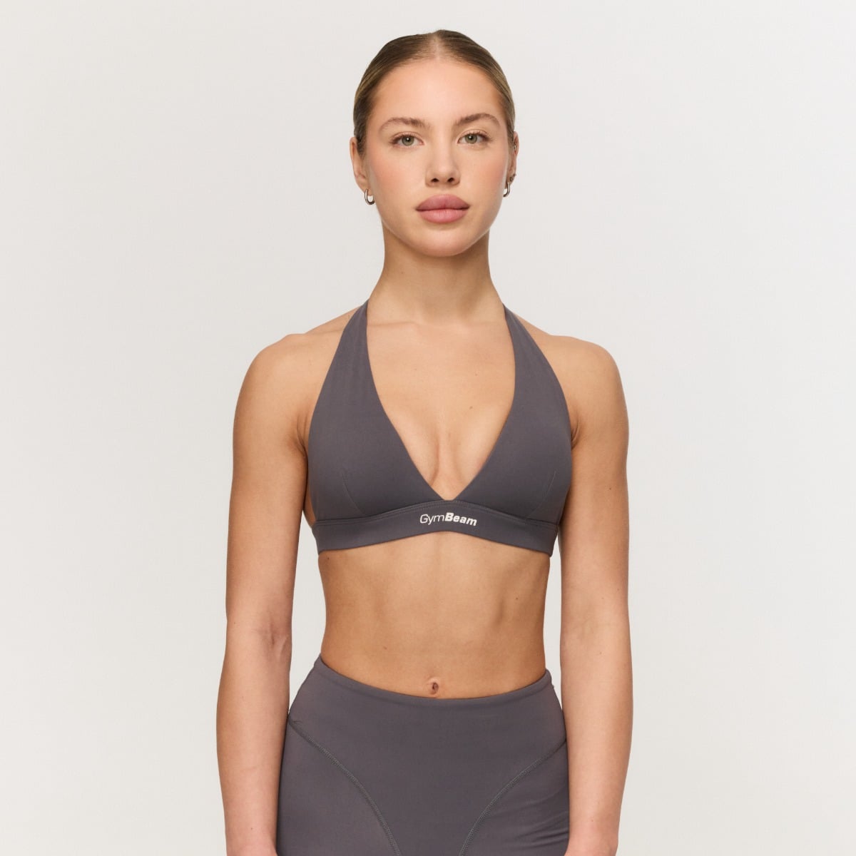 Sportski grudnjak Fierce Halter Grey – GymBeam