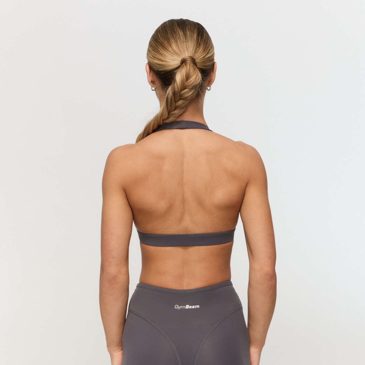 Sportski grudnjak Fierce Halter Grey – GymBeam