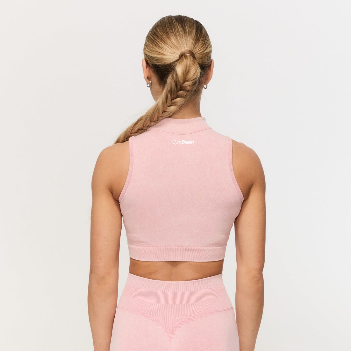 Ženski bešavni sportski grudnjak Fierce Baby Pink - GymBeam