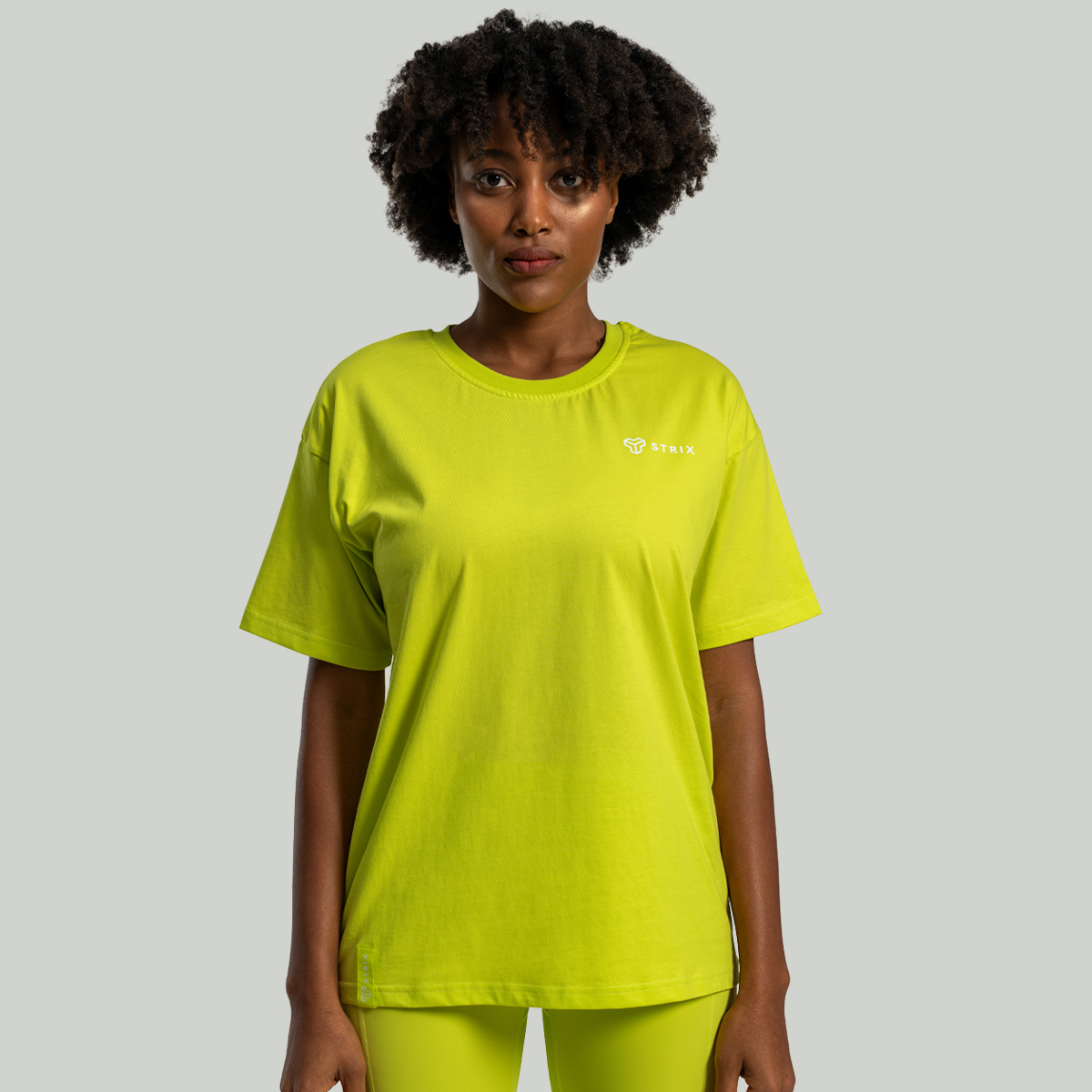 Ženska oversized majica Lunar Chartreuse - STRIX