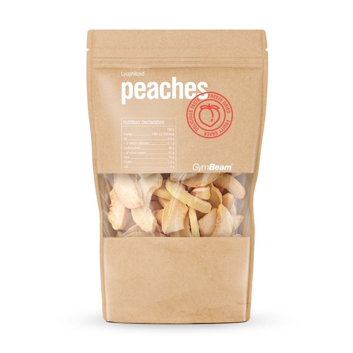 Lyophilized peaches – GymBeam