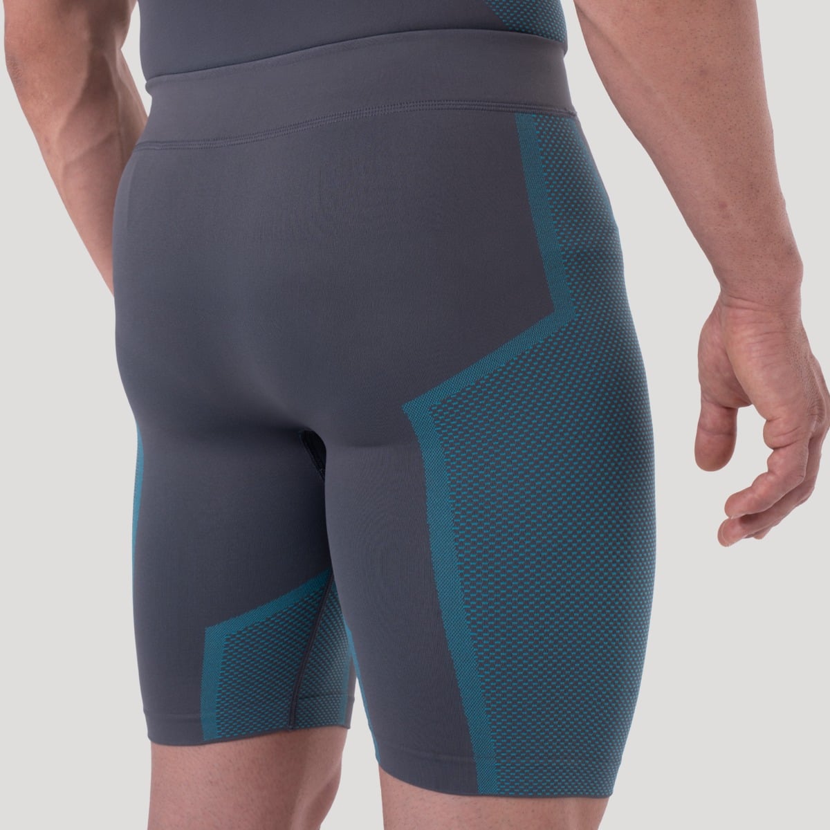Kratke hlače OG1 Seamless Grey/Blue - GymBeam