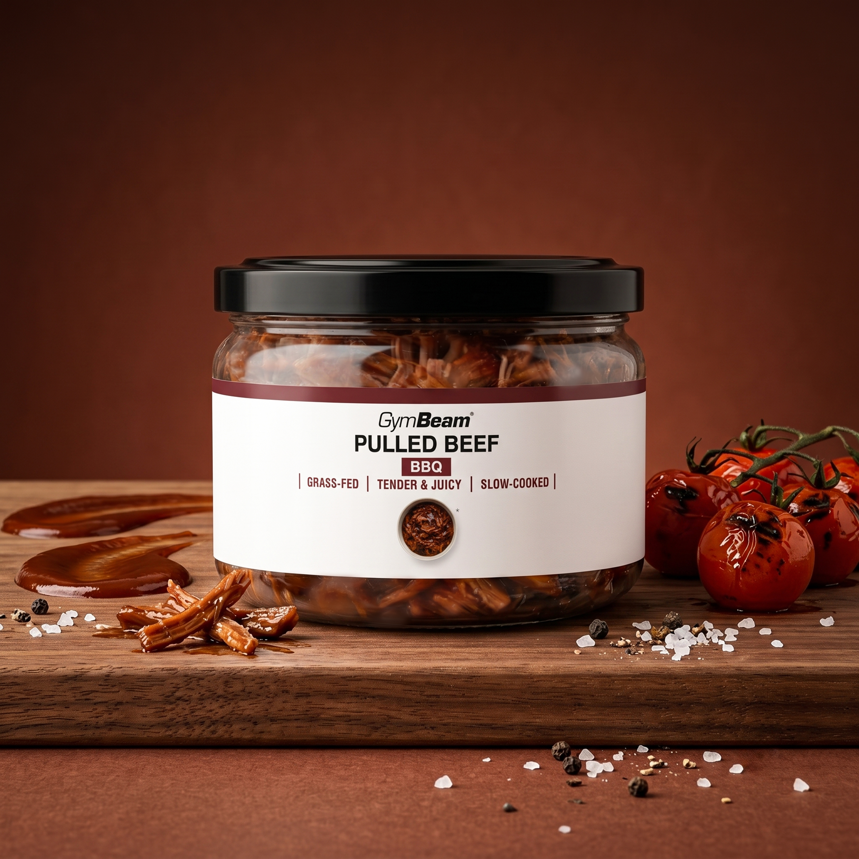 Pulled beef BBQ - GymBeam 250 g