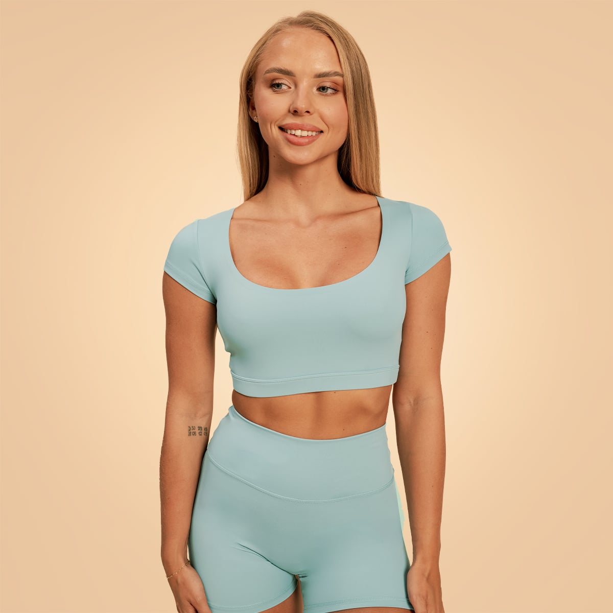 Ženska majica Cropped Sense Storm Blue - BeastPink