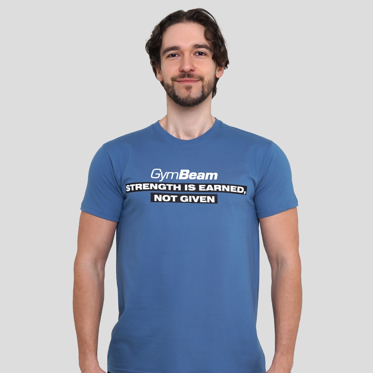 Majica Strength Storm Blue - GymBeam