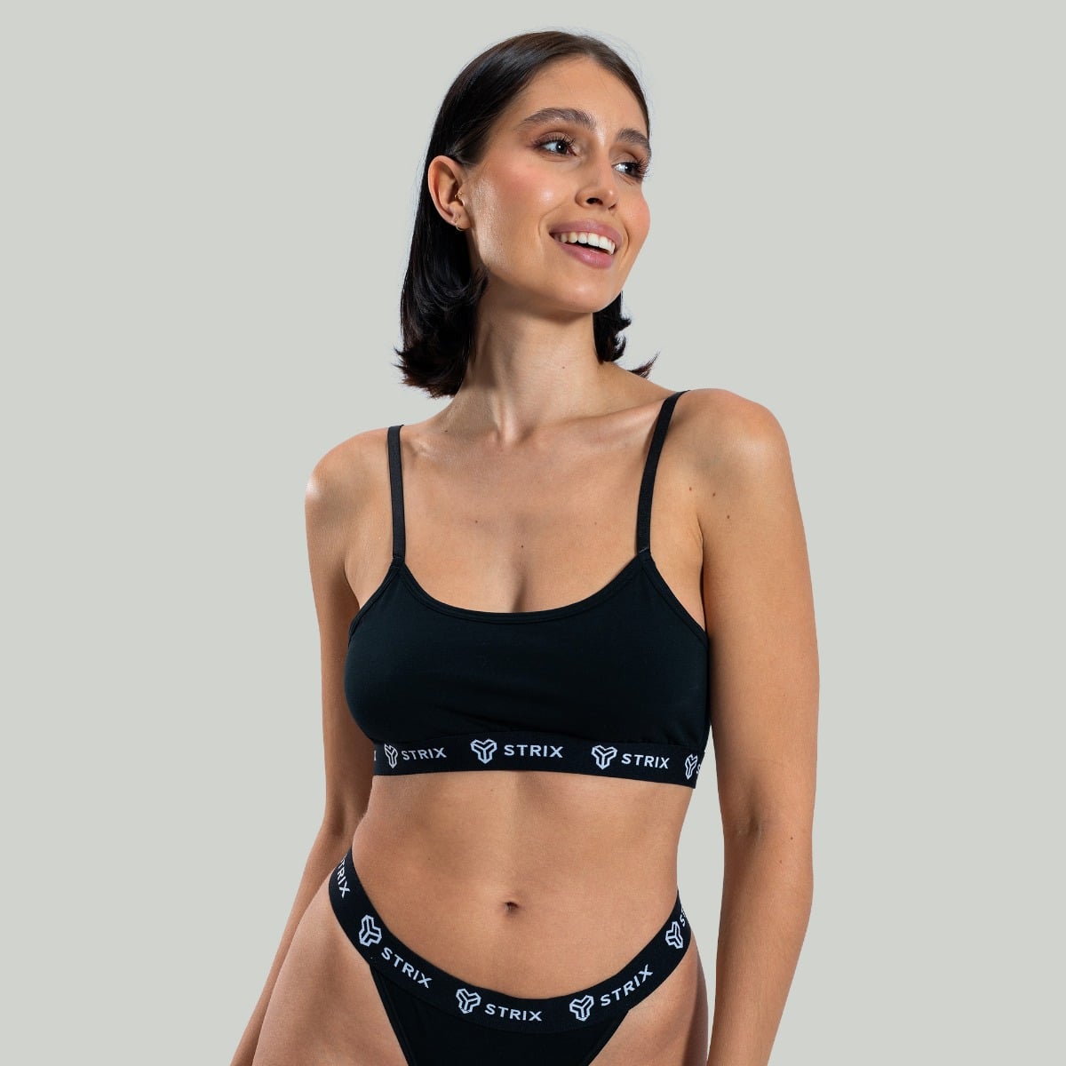 Grudnjak String Bralette Black - STRIX