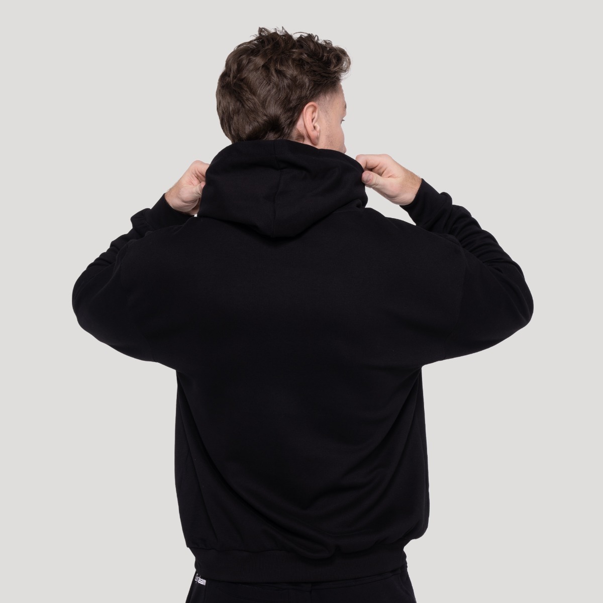 Muški pulover s kapuljačom Thorn Black - GymBeam