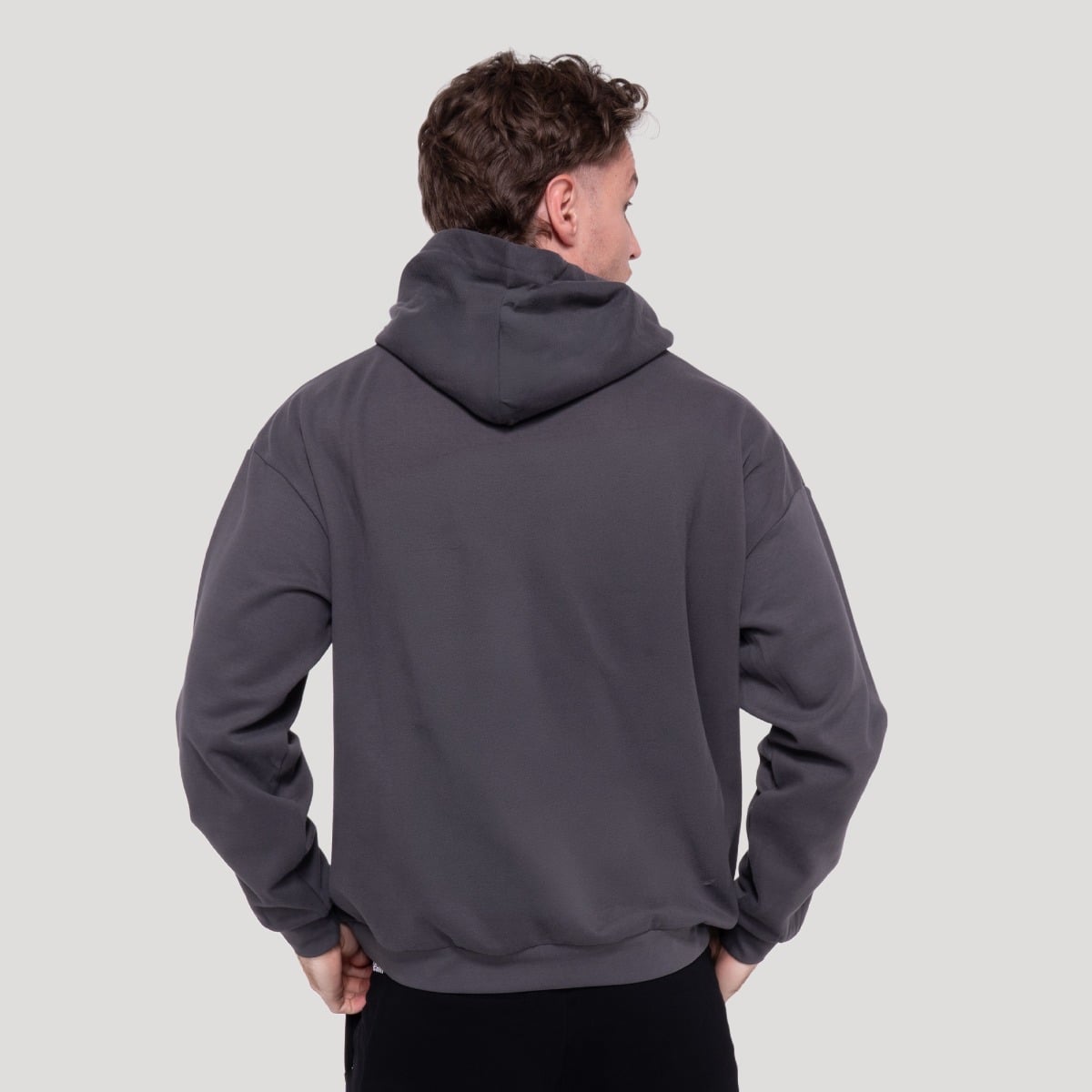 Muški pulover s kapuljačom Thorn Gray - GymBeam