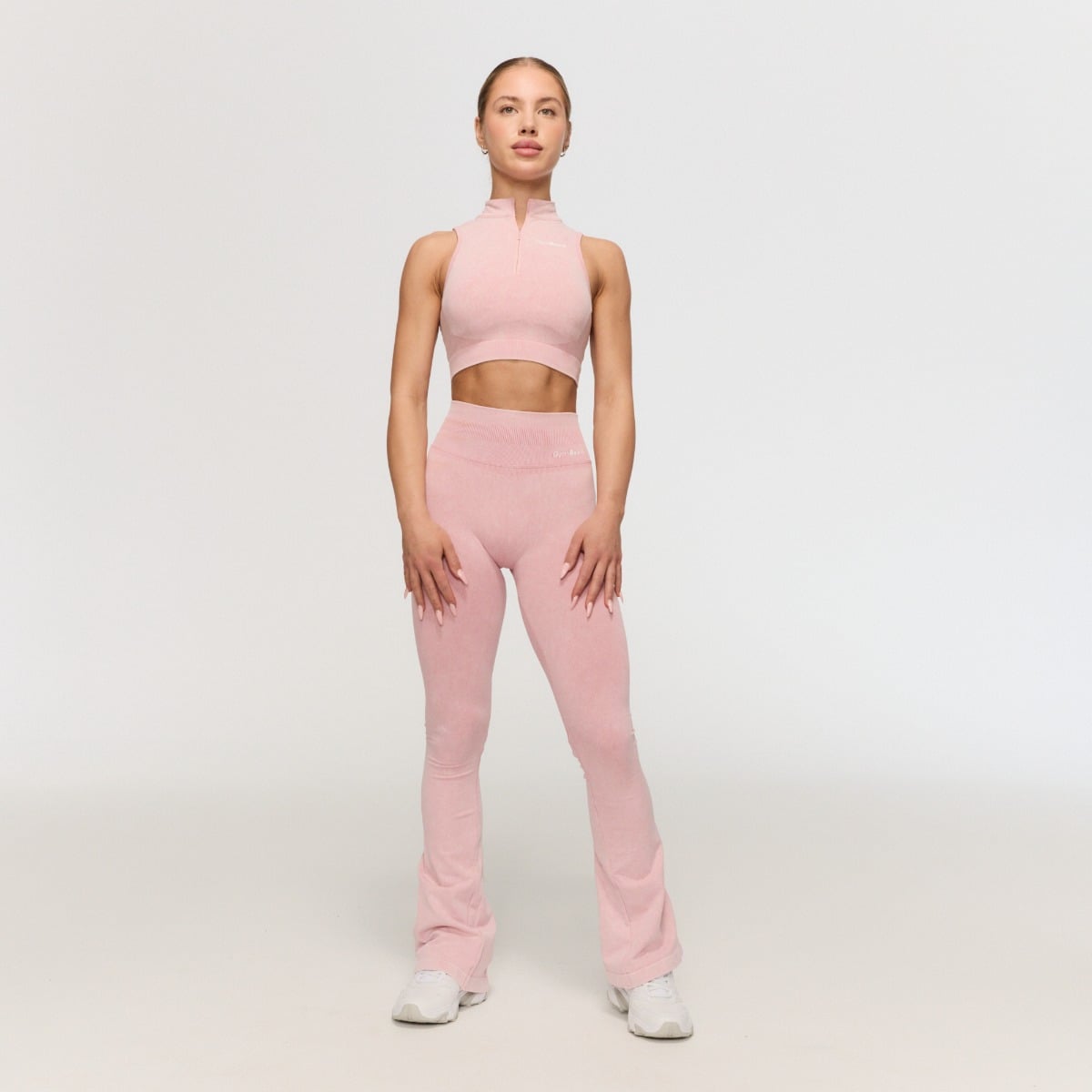 Ženske bešavne tajice Fierce Baby Pink – GymBeam