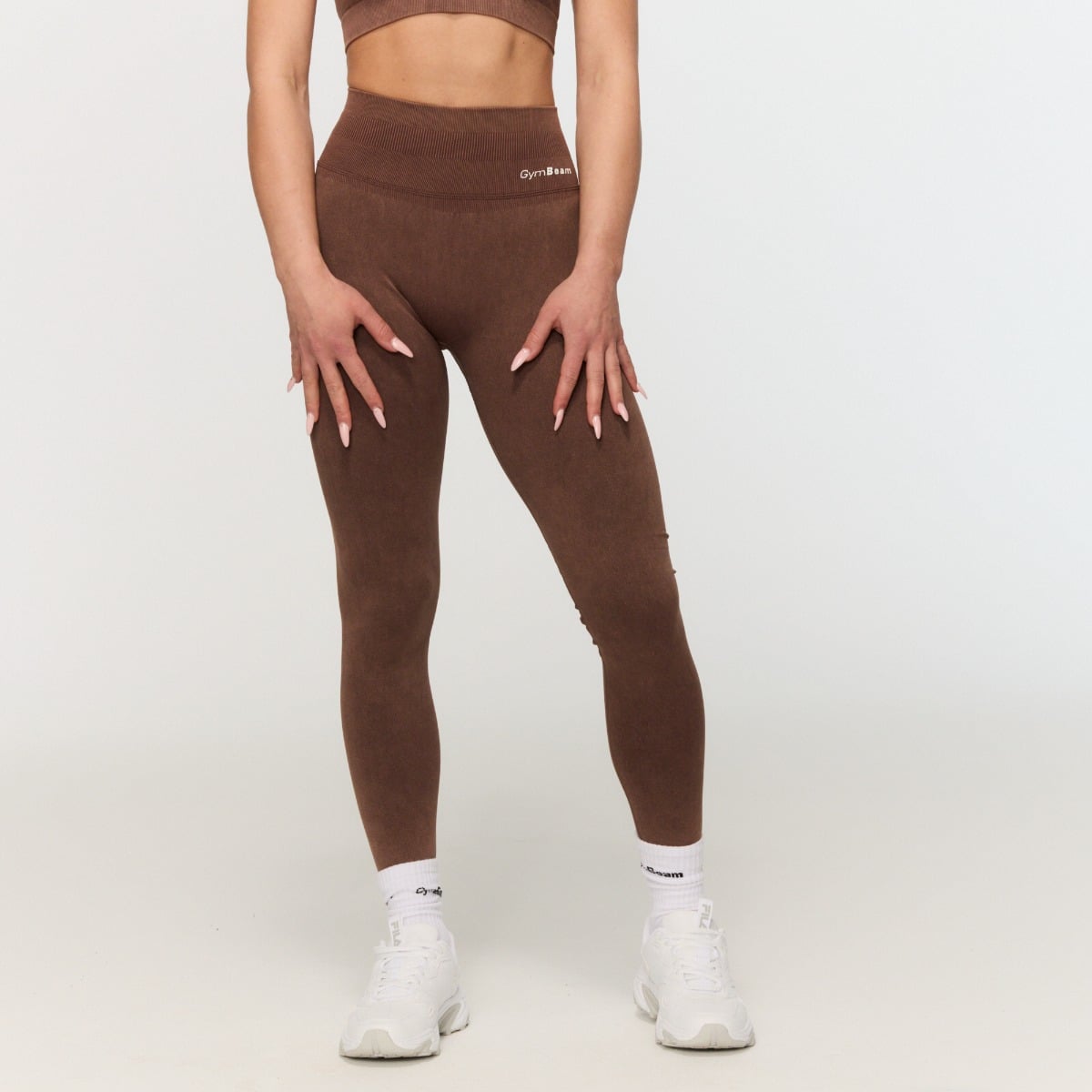 Ženske bešavne tajice Fierce Brown – GymBeam